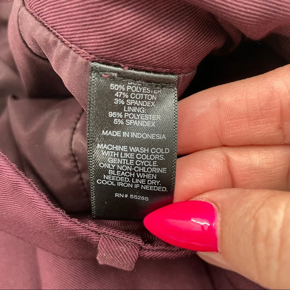 Express maroon mini skirt size 2